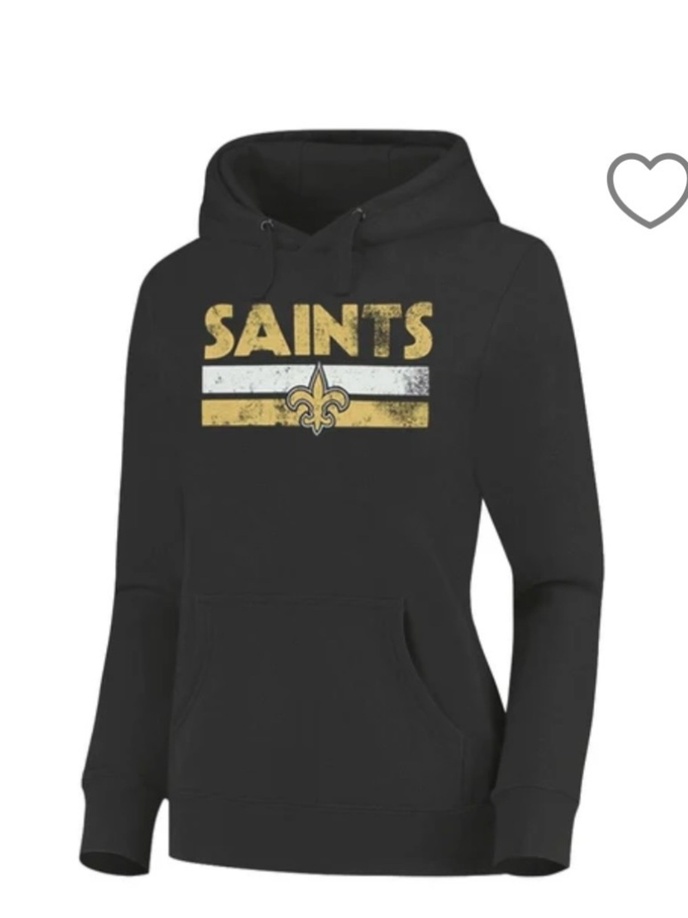 New Size 3XL Women's New Orlean Saints NFL Hoodie with Distressed Logo